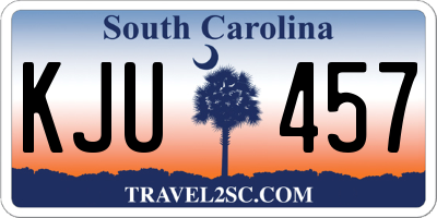 SC license plate KJU457