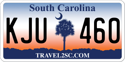 SC license plate KJU460