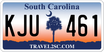 SC license plate KJU461