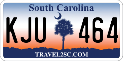 SC license plate KJU464