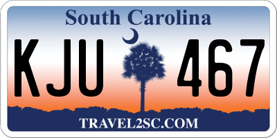 SC license plate KJU467
