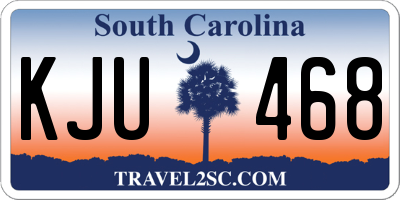 SC license plate KJU468