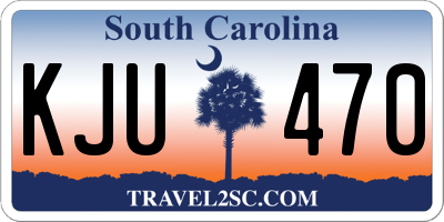 SC license plate KJU470