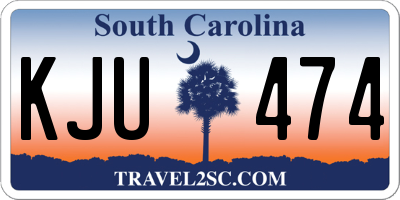 SC license plate KJU474