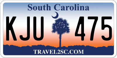 SC license plate KJU475