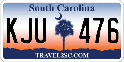 SC license plate KJU476