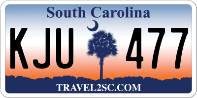 SC license plate KJU477