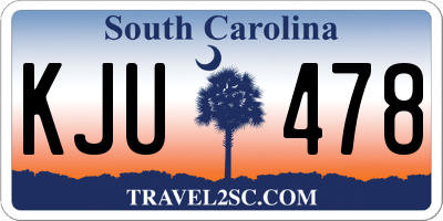 SC license plate KJU478