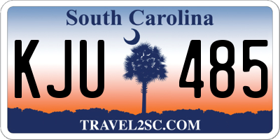 SC license plate KJU485