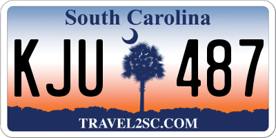 SC license plate KJU487