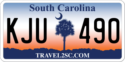 SC license plate KJU490