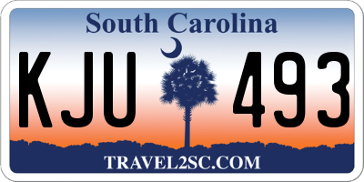 SC license plate KJU493