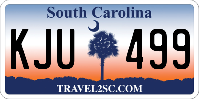 SC license plate KJU499