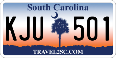 SC license plate KJU501