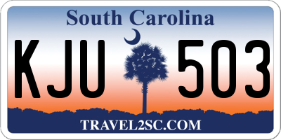 SC license plate KJU503