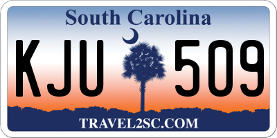 SC license plate KJU509