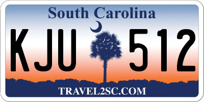 SC license plate KJU512