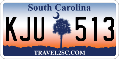 SC license plate KJU513