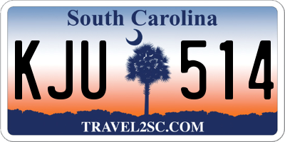 SC license plate KJU514