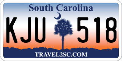 SC license plate KJU518