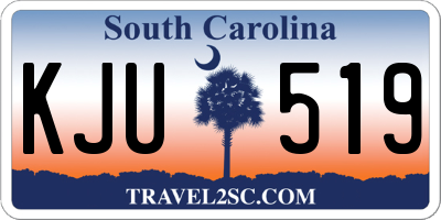SC license plate KJU519