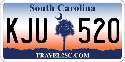 SC license plate KJU520