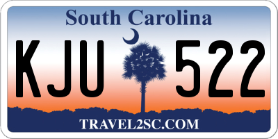 SC license plate KJU522