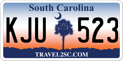 SC license plate KJU523