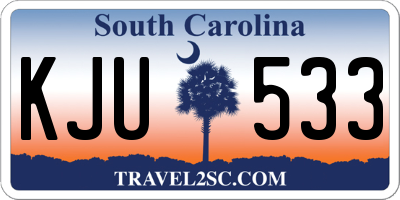 SC license plate KJU533