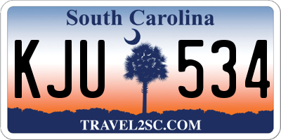 SC license plate KJU534