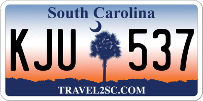 SC license plate KJU537