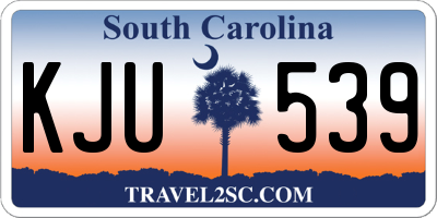 SC license plate KJU539
