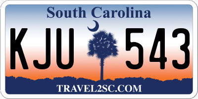 SC license plate KJU543