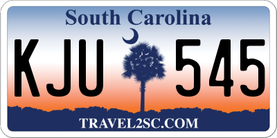 SC license plate KJU545