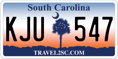SC license plate KJU547