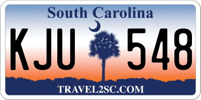 SC license plate KJU548