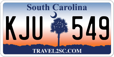 SC license plate KJU549