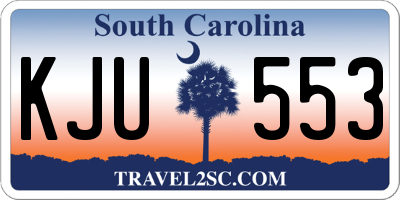 SC license plate KJU553