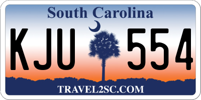 SC license plate KJU554