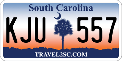 SC license plate KJU557