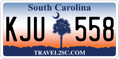 SC license plate KJU558