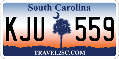 SC license plate KJU559