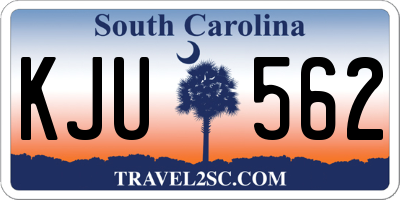 SC license plate KJU562