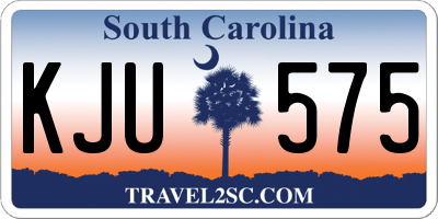SC license plate KJU575