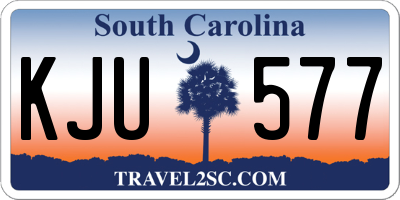 SC license plate KJU577