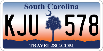 SC license plate KJU578