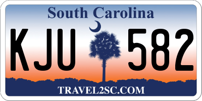 SC license plate KJU582