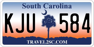 SC license plate KJU584