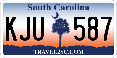 SC license plate KJU587