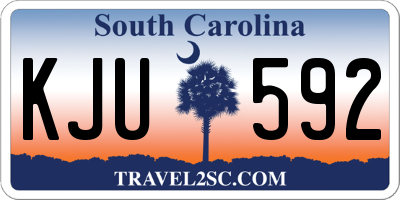 SC license plate KJU592